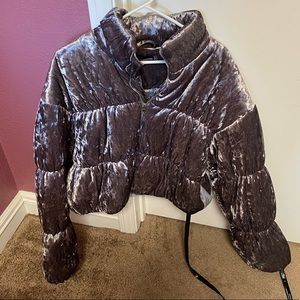 New! PLT Grey Zip up Jacket